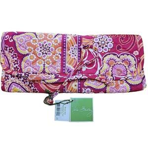VERA BRADLEY NWT Retired "Raspberry Fizz" ON A ROLL BRUSH ORGANIZER RETIRED